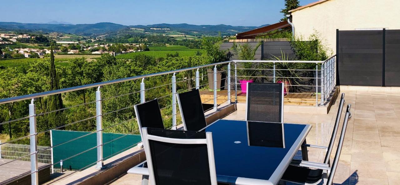 Havre De Paix, Vue Pano, Terrasse, Piscine, Nature. Villa Limoux Exterior photo