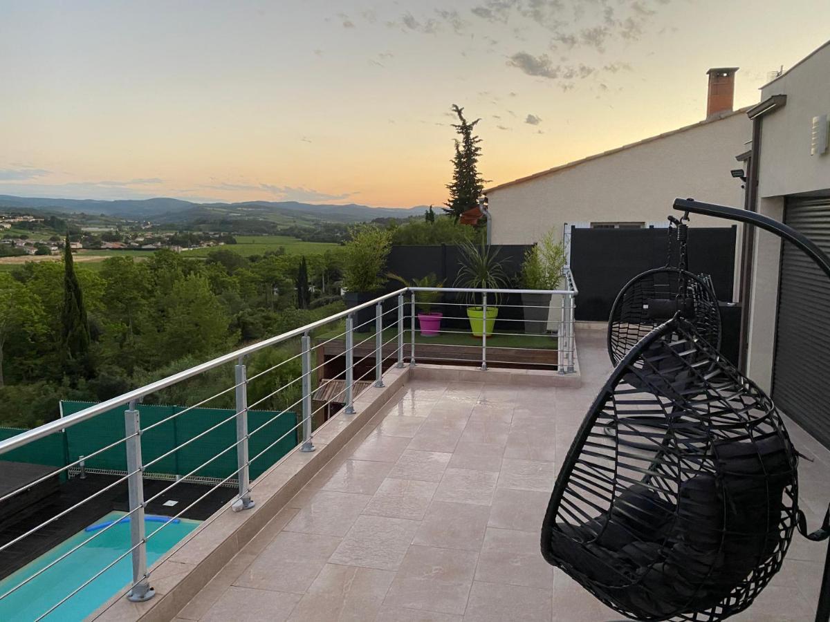 Havre De Paix, Vue Pano, Terrasse, Piscine, Nature. Villa Limoux Exterior photo