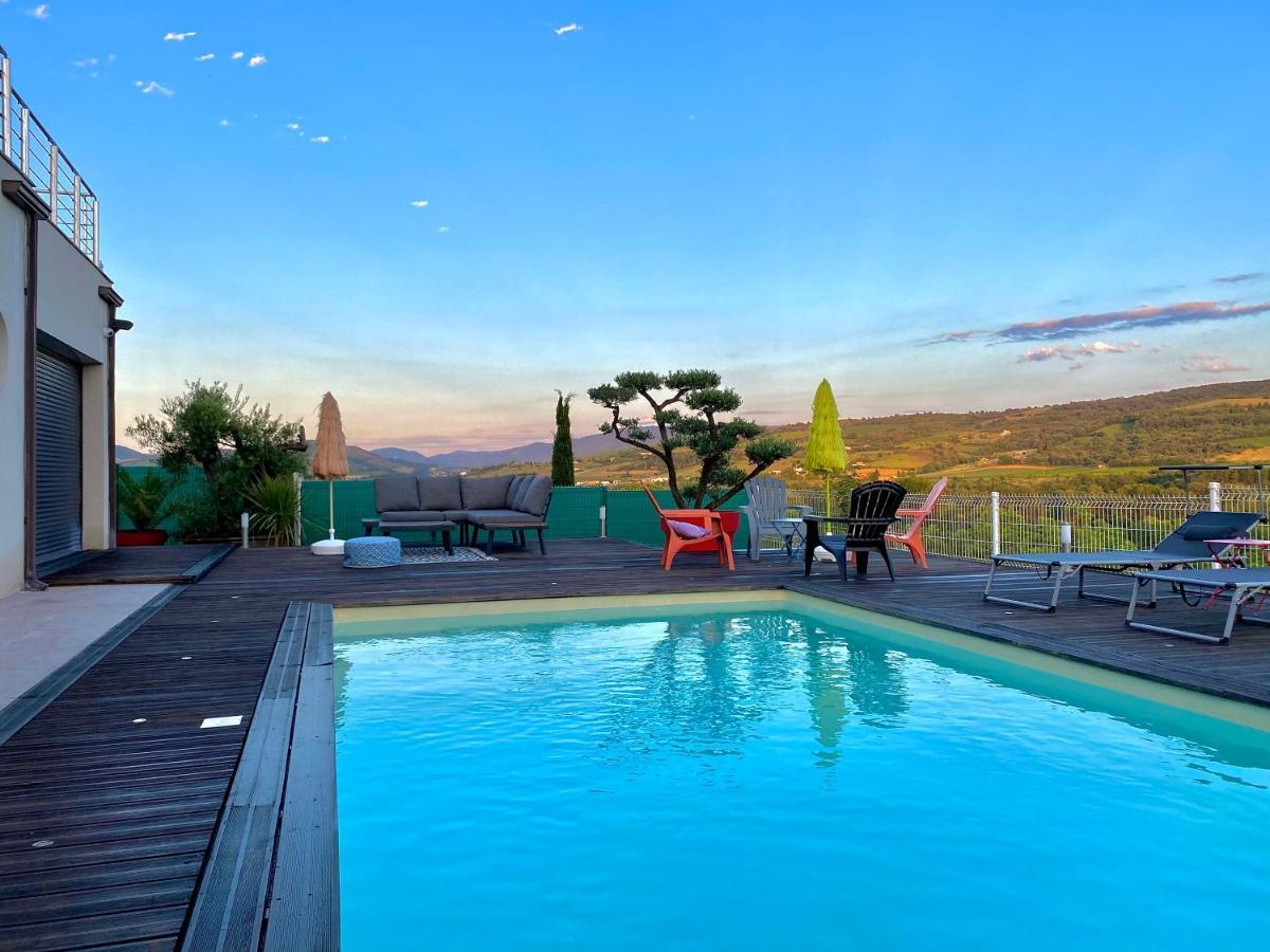 Havre De Paix, Vue Pano, Terrasse, Piscine, Nature. Villa Limoux Exterior photo