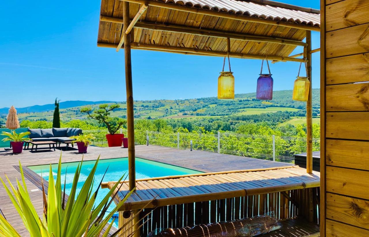 Havre De Paix, Vue Pano, Terrasse, Piscine, Nature. Villa Limoux Exterior photo