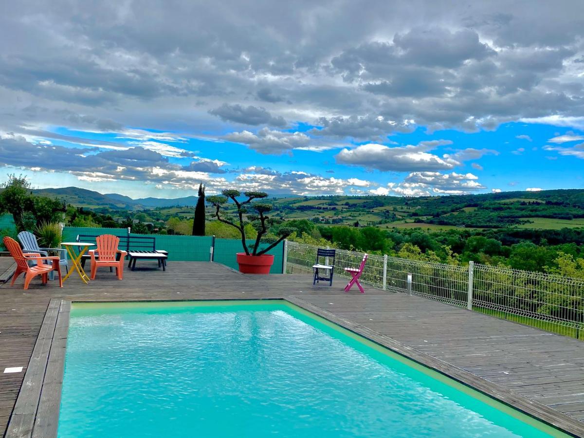 Havre De Paix, Vue Pano, Terrasse, Piscine, Nature. Villa Limoux Exterior photo